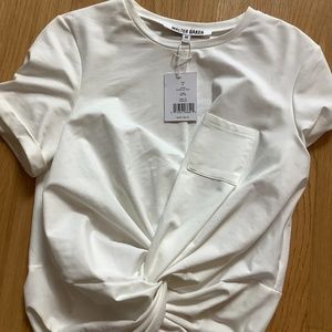 Walter Baker white crop top